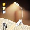 imageGlocusent Willow Book Light for Reading in Bed 10LED Bright Reading Light 3 Colors ampamp 3 Brightness Rechargeable Book Light Lasts for 80hr Lightweight Clip on Book Light Perfect for Book LoversWhite