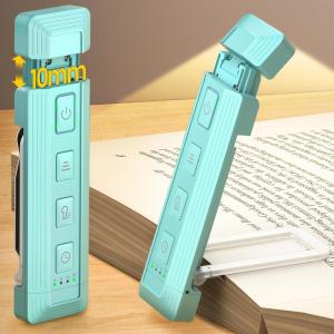 imageGlocusent Extendable Book Lights for Reading at Night 5 Enhanced Brightness ampamp 3 Colors with Sleep Aid ampamp Timers Clip on USB Rechargeable Reading Light for Books in Bed Ideal Gifts for Book LoversBlue