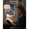 imageGlocusent 26 LED Rechargeable Book Light 1200 mAh Battery for 90 Hrs 5 Amber Colors ampamp Stepless Dimming Book Lights for Reading at Night  Portable Clip on Reading Light for Book Lovers KidsWhite