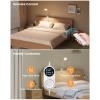 imageGlocusent 72 LED Clip on Lamp with Remote Reading Light with Amer Ring Night Light 3 Colors ampamp 5 Dimmable Desk Lamp with Clamp AutoOff Timer for Night Reading Bed Light for HeadboardDormBunkWhite