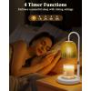 imageGlocusent RGB Candle Warmer Lamp with Timer Dimmable ampamp 7 Colors Height Adjustable Christmas Birthday Gifts for Mom Women Her Wax Melt Warmer for Jar Candles House Warming Room Home Office Decor