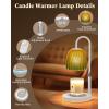 imageGlocusent RGB Candle Warmer Lamp with Timer Dimmable ampamp 7 Colors Height Adjustable Christmas Birthday Gifts for Mom Women Her Wax Melt Warmer for Jar Candles House Warming Room Home Office Decor