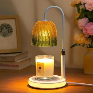 imageGlocusent RGB Candle Warmer Lamp with Timer Dimmable ampamp 7 Colors Height Adjustable Christmas Birthday Gifts for Mom Women Her Wax Melt Warmer for Jar Candles House Warming Room Home Office Decor