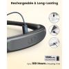 imageGlocusent Book Light 100Hrs Long Lasting Rechargeable Reading Light 5 Colors ampamp Stepless Dimming Neck Light  Perfect Book Light for Reading in Bed Knitting Book Lovers Gifts