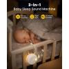 imageGlocusent 3In1 Portable Sound Machine for Baby White Noise for Sleeping Night Light ampamp Phone Connected Speaker 34 Sounds Timing Function 1000mAh Large Battery Designed for Travel Deep Restful Sleep