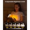imageGlocusent 12 LED Rechargeable Book Light Clipon Reading Light with 5 Colors ampamp 5 Brightness Levels Up to 100Hrs Runtime EyeCaring Reading Lights for Books in Bed Perfect for Book Lovers KidsWhite