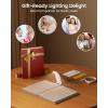imageGlocusent 12 LED Rechargeable Book Light Clipon Reading Light with 5 Colors ampamp 5 Brightness Levels Up to 100Hrs Runtime EyeCaring Reading Lights for Books in Bed Perfect for Book Lovers KidsWhite