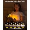 imageGlocusent 12 LED Rechargeable Book Light Clipon Reading Light with 5 Colors ampamp 5 Brightness Levels Up to 100Hrs Runtime EyeCaring Reading Lights for Books in Bed Perfect for Book Lovers KidsYellow