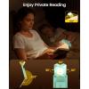 imageGlocusent 12 LED Rechargeable Book Light Clipon Reading Light with 5 Colors ampamp 5 Brightness Levels Up to 100Hrs Runtime EyeCaring Reading Lights for Books in Bed Perfect for Book Lovers KidsSky Blue