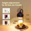 imageGlocusent Candle Warmer Lamp with 3D Glass Globe Antique Base Dimmable Height Adjustable Wax Melter for Scented Jar Candles 28H Auto Timer Christmas Birthday Gifts for Women Home Decor Lighting
