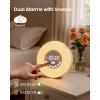 imageGlocusent Sunrise Alarm Clock Sunrise Simulation Wake Up Light Sleep Aid Mode with Timer 4in1 White Noise Machine Bluetooth Speaker FM Radio Dual Alarms with Snooze for Adults Baby Bedroom