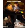 imageGlocusent 13 LEDs Book Lights for Reading at Night 120 Hrs Runtime Rechargeable Reading Light Eye Caring 3 Colors ampamp 5 Stepless Dimming Brightness 360LM Flexible Clip on Light for Book Lovers Kids