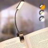 imageGlocusent 13 LEDs Book Lights for Reading at Night 120 Hrs Runtime Rechargeable Reading Light Eye Caring 3 Colors ampamp 5 Stepless Dimming Brightness 360LM Flexible Clip on Light for Book Lovers Kids